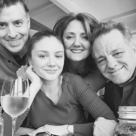 Christine Evangelista with her Mother and father and Cousin